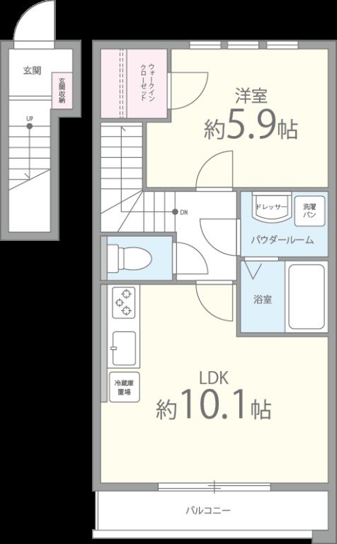 ヘキラン天神 間取り