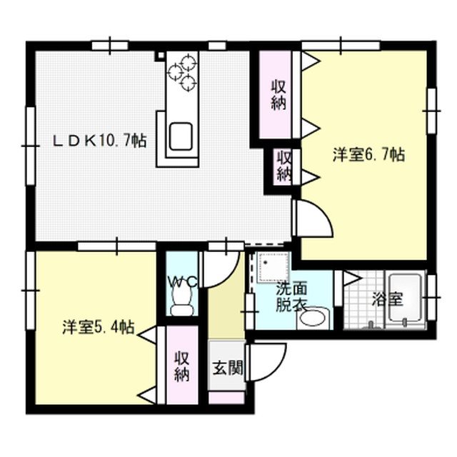 間取り エル白水池 間取り図