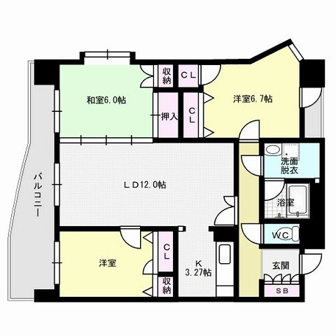 テングッド西新南～ネット無料～ 間取り