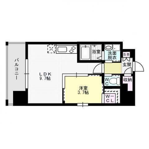 ネストピア西新～ネット無料～ 間取り