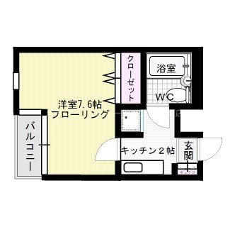 パークコート春日Ⅱ 102号室 間取り