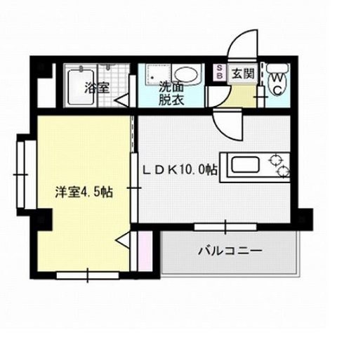 メゾンドリバティ西新 間取り