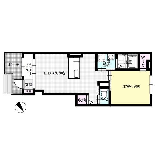 グレースヤナセⅡ 101号室 間取り