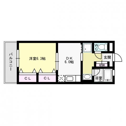 コンプリオ城南 間取り