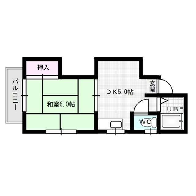 樋口コーポ 201号室 間取り