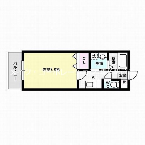 Aレガート博多駅 間取り
