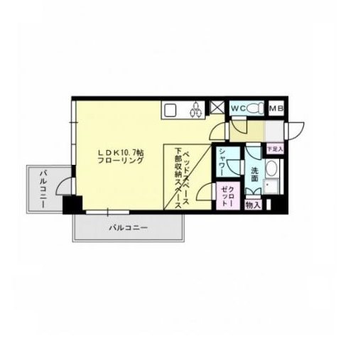 リアン西新～ネット無料～ 間取り