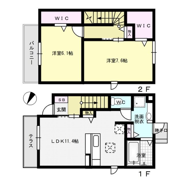 ラヴィーヌ宮竹 間取り図