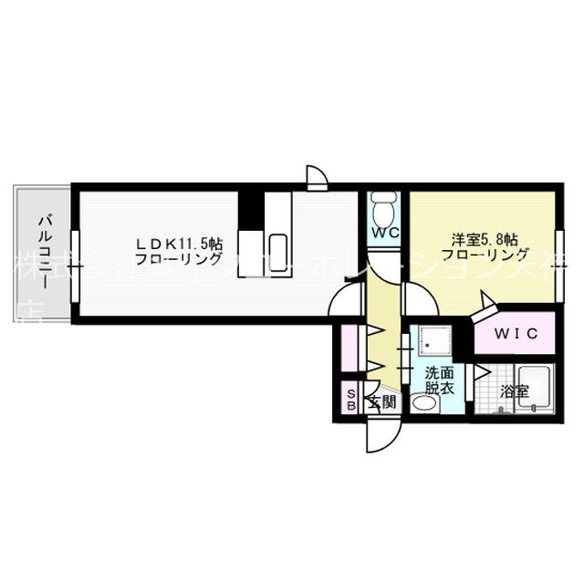 D-room那の川 103号室 間取り
