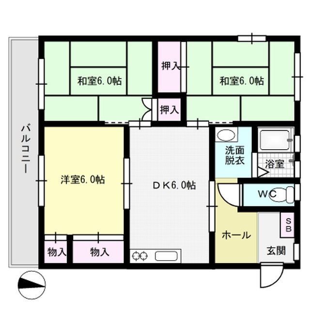 パルデンス春日公園 間取り図