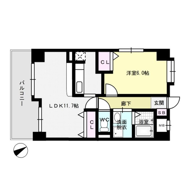 グランパ藤永田 間取り図