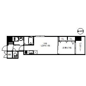 Modern Palazzo 姪浜North 間取り
