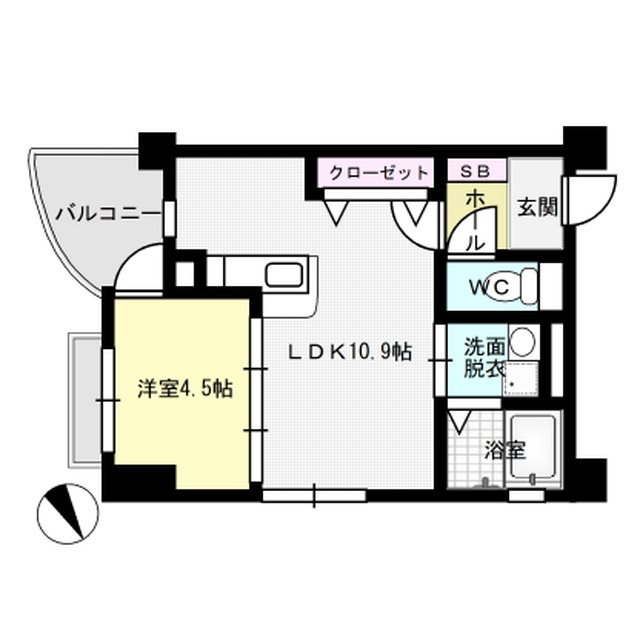 ハイライズミチホ 201号室 間取り