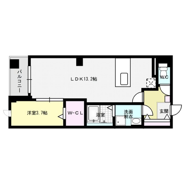 fortezza leon 202号室 間取り