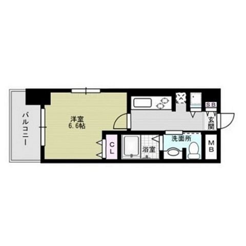 ステイツ姪浜駅前 間取り