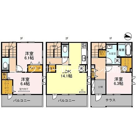 D-room大濠 弐番館 間取り