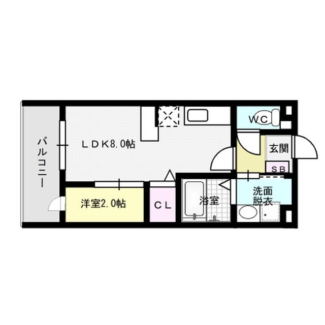 グランソレイユ博多南 502号室 間取り