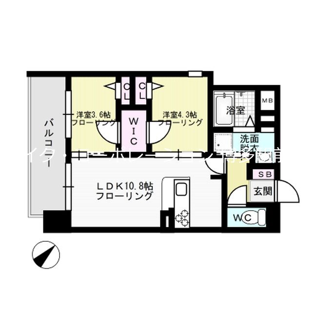 ラクラス呉服町 間取り