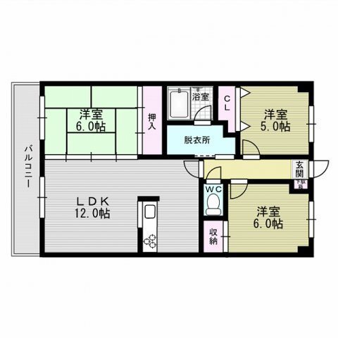 カインド鳥飼 間取り