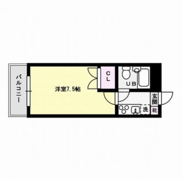 スチューデント室見～光ネット無料～ 間取り
