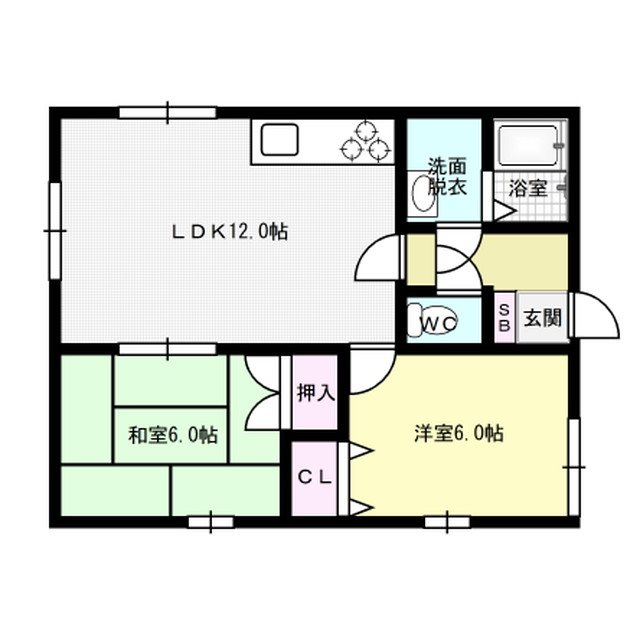 間取り コンフォールK 間取り図