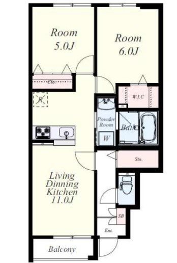プルニエール博多 間取り