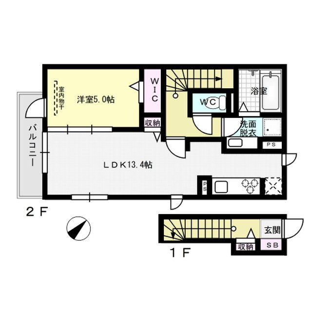 MARICIEI 201号室 間取り