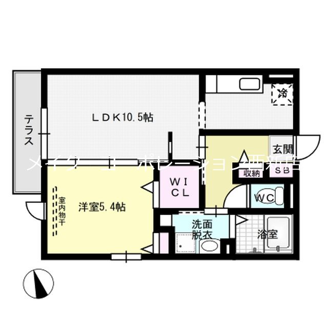 D-room西新 間取り