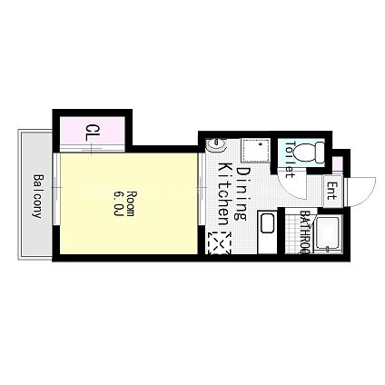 ベルエール17 203号室 間取り