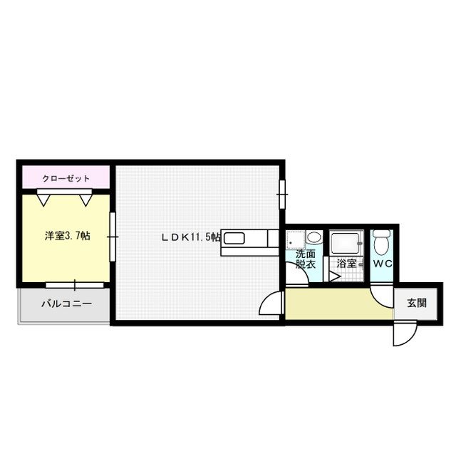 AMPes東平尾 間取り