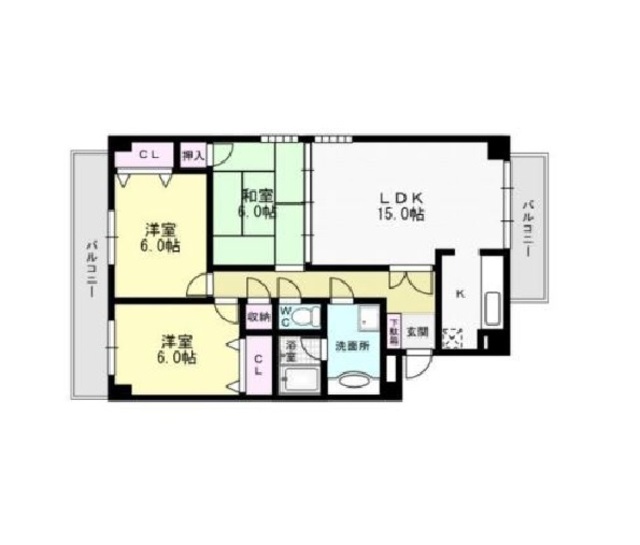 シーリバー室見 間取り