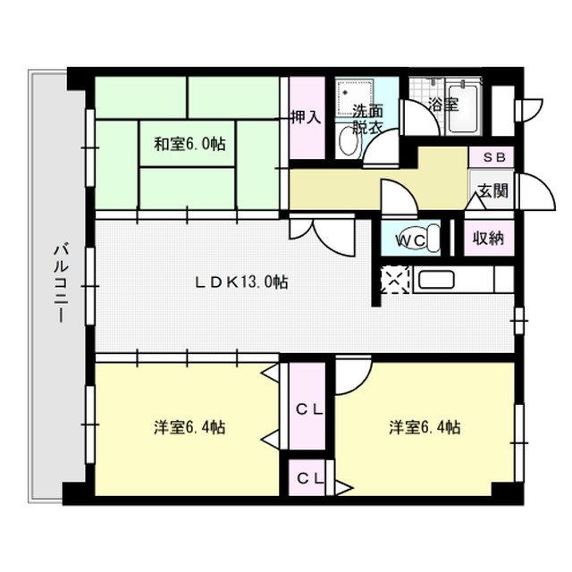 マンハイム板付 間取り