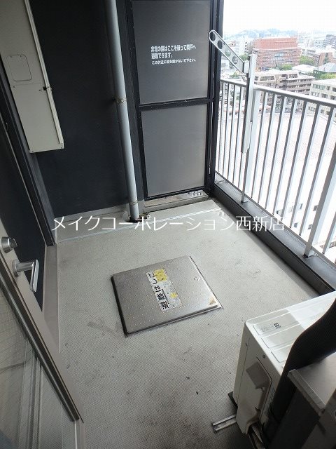 ラクレイス西新 ベランダ