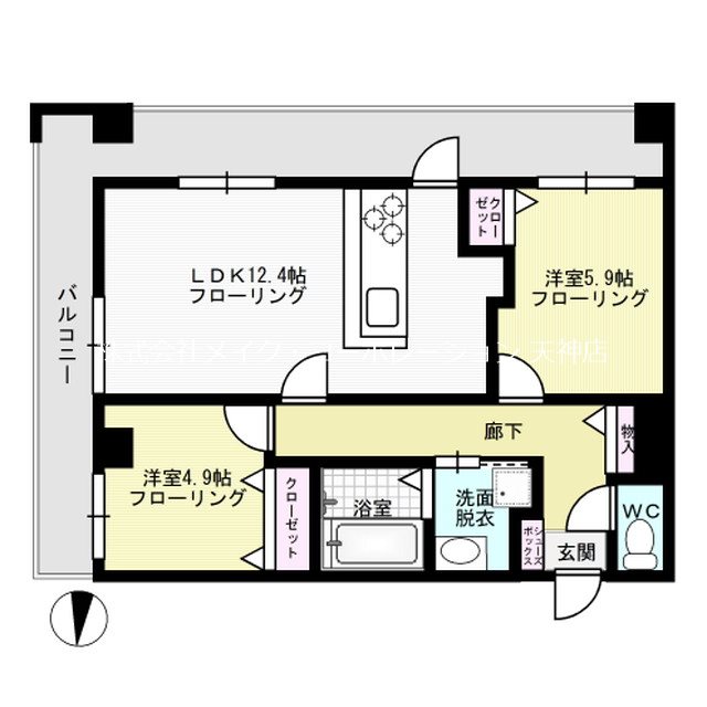 La Grande大濠 間取り