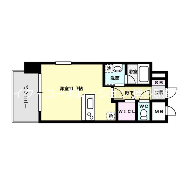 ラフレシーサ博多駅南Ⅳ 間取り