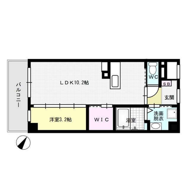 Neues Land 402号室 間取り