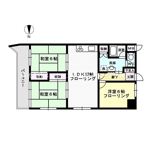 朝日プラザ浄水 間取り
