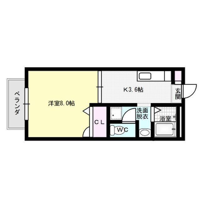 シャルマン・メゾン 101号室 間取り