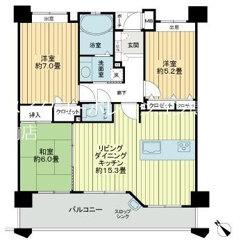 サングレート博多東エクセリア 間取り