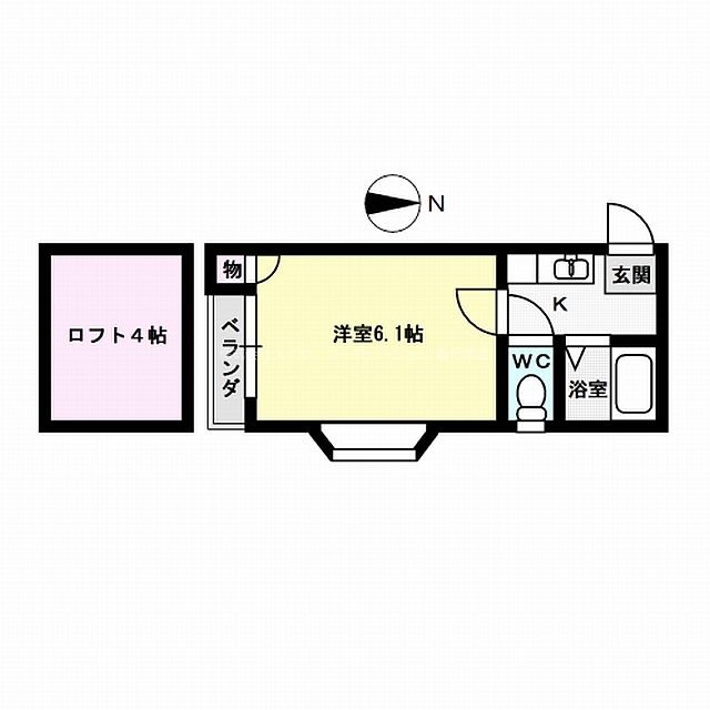 ラプティ2番館 202号室 間取り