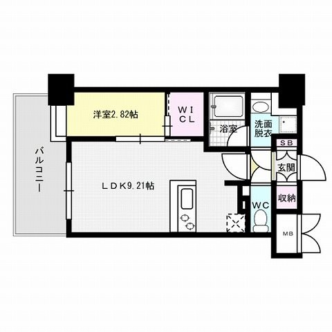 ネストピア西新Ⅲ～ネット無料～ 間取り