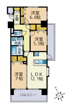 ヘスティア大濠 間取り