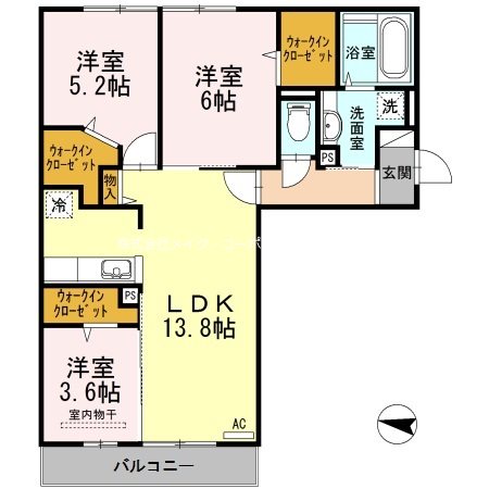 D-room大濠  間取り