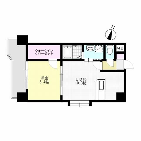 ベルパークⅡ 508号室 間取り