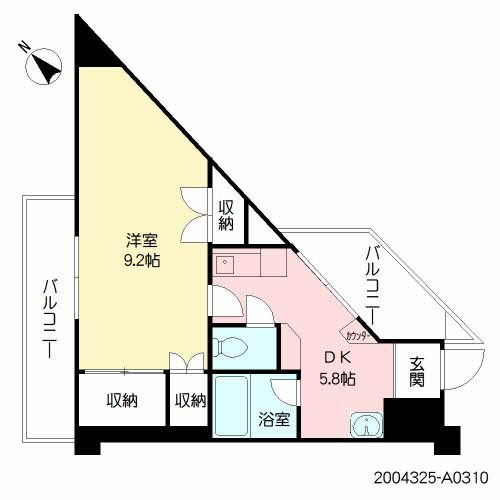 ルノアス博多 間取り図