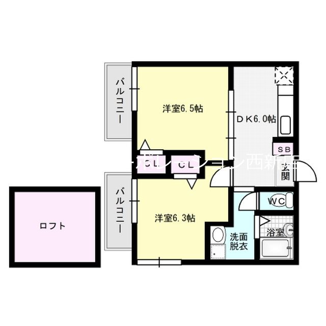 クレピス南片江 間取り