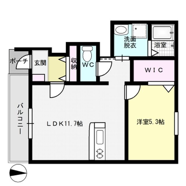 always 102号室 間取り