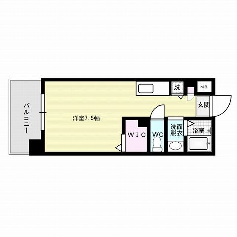 トラストビル姪浜～ネット無料～ 間取り