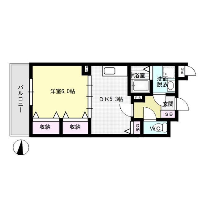 さくらマンション下大利 間取り図