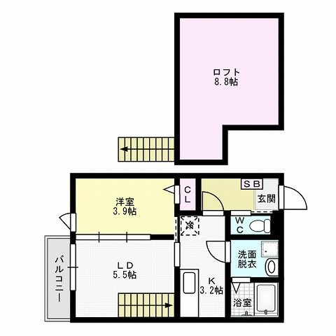 アドバンス野芥駅前～ネット無料～ 間取り